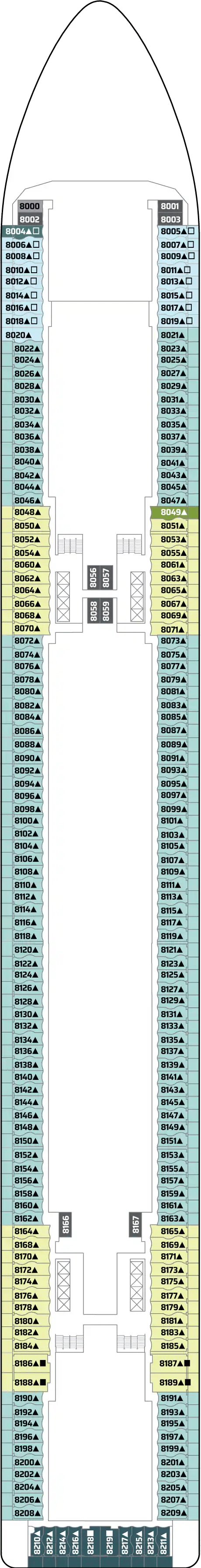Deck plan for DECK 8