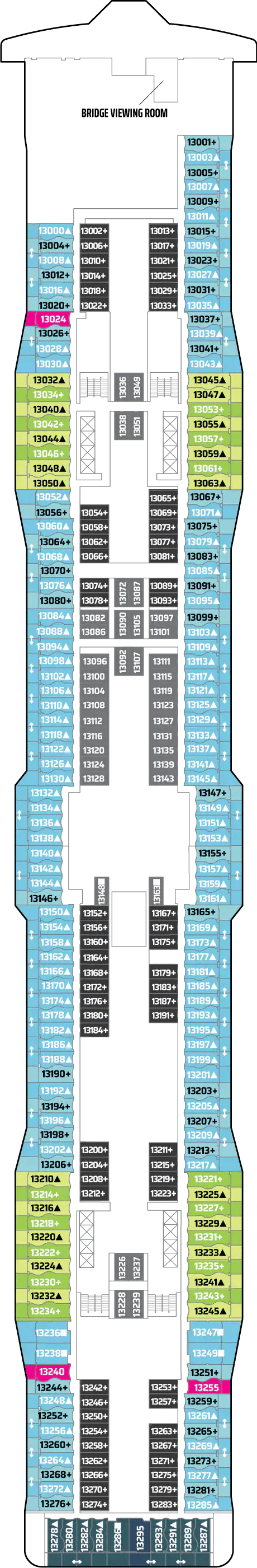 Deck plan for DECK 13
