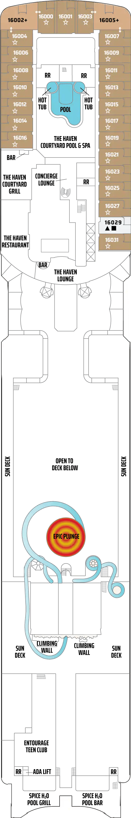 Deck plan for DECK 16