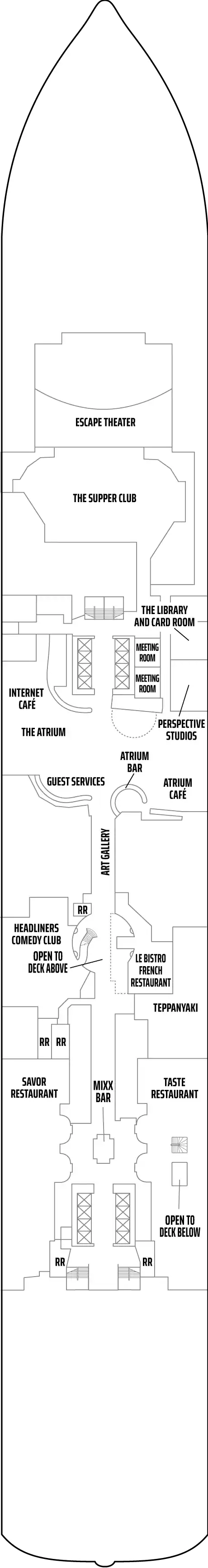Deck plan for Deck 6