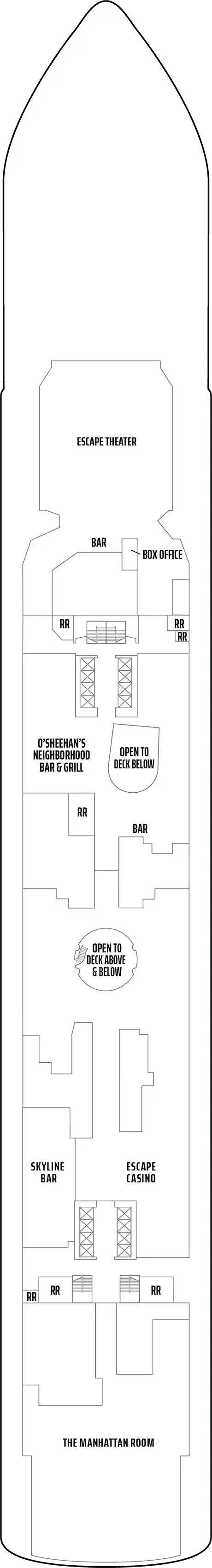 Deck plan for Deck 7