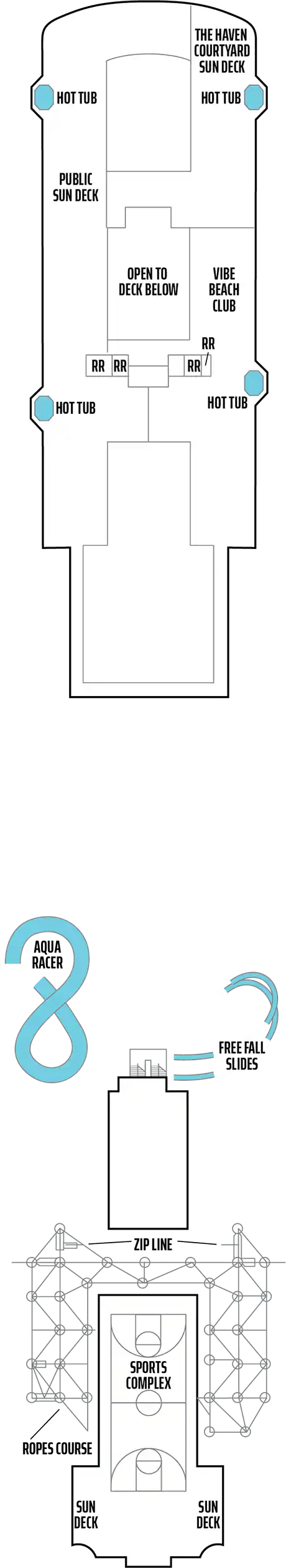 Deck plan for Deck 19