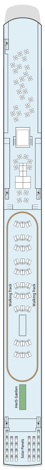 Deck plan for Sun Deck