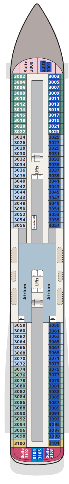 Deck plan for Deck 3