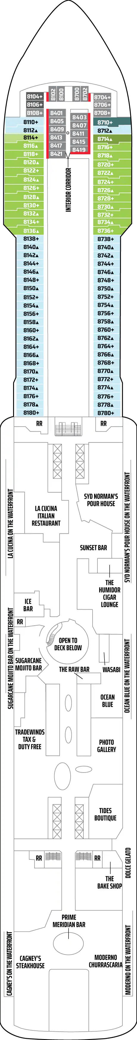 Deck plan for DECK 8