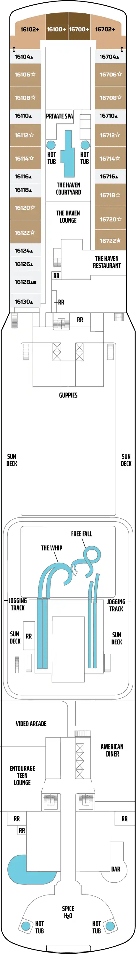 Deck plan for DECK 16
