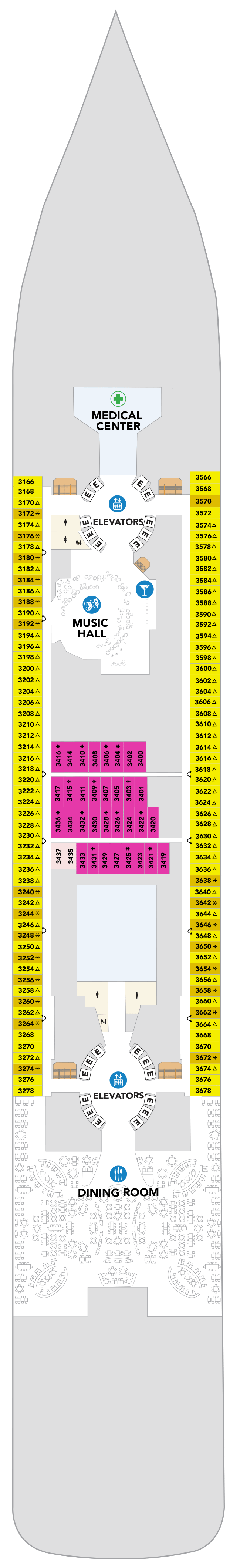 Deck plan for Deck 03