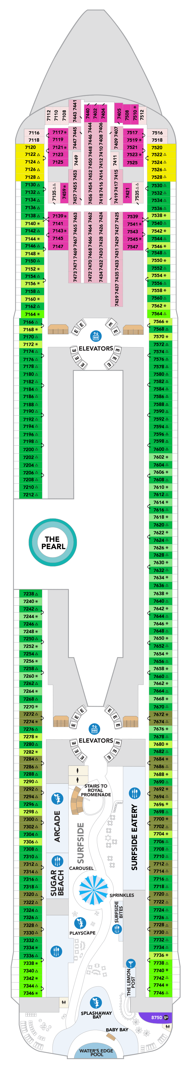 Deck plan for Deck 07