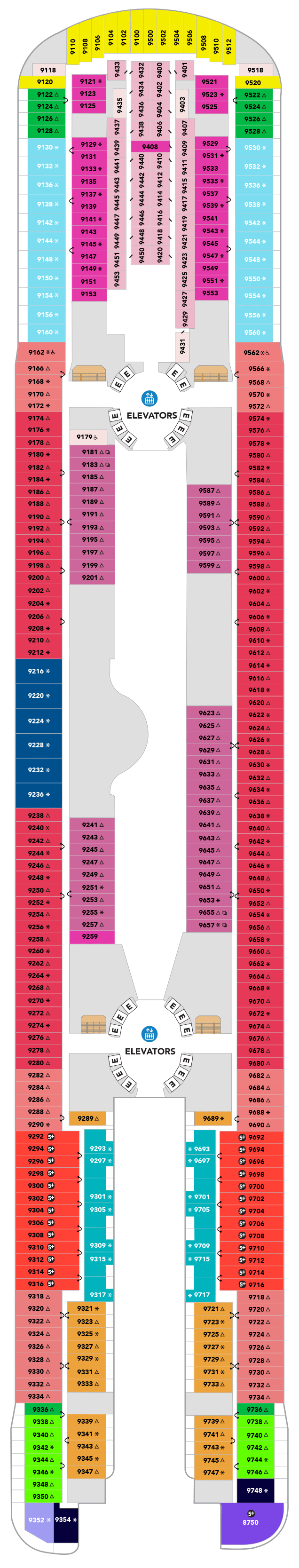 Deck plan for Deck 09