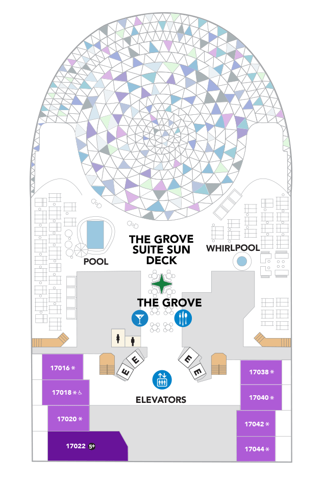 Deck plan for Deck 18