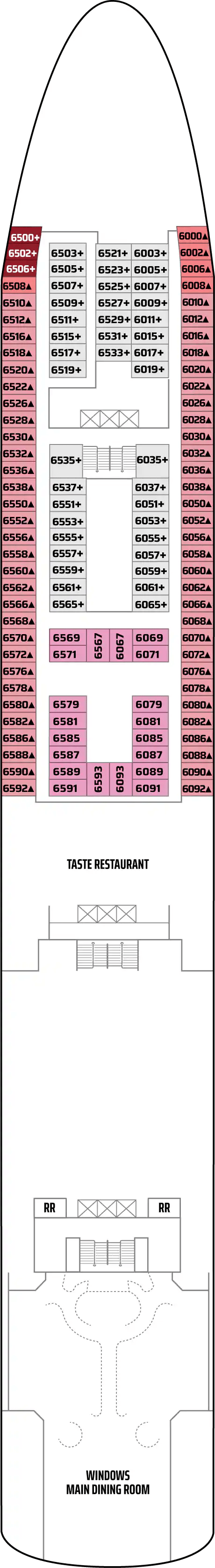 Deck plan for Deck 06