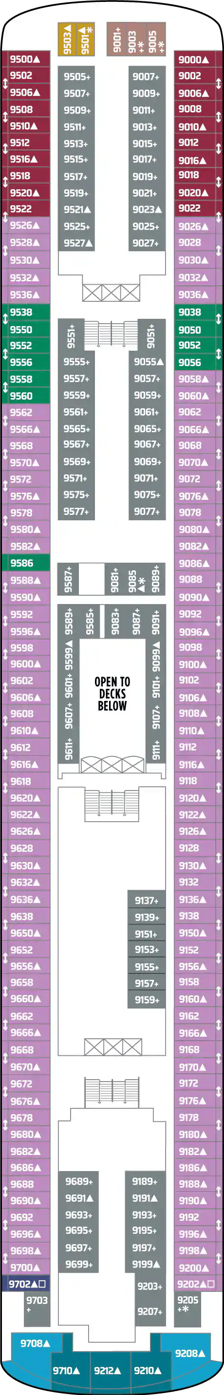 Deck plan for Deck 09