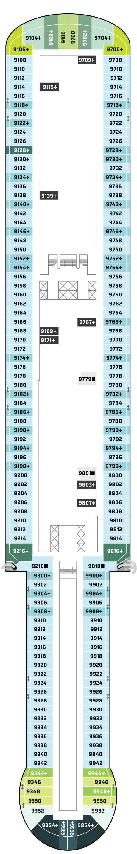 Deck plan for Deck 09