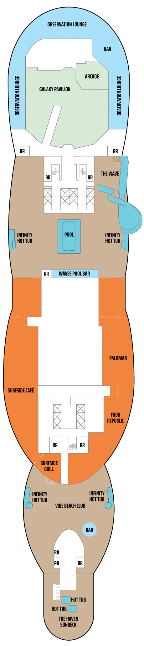 Deck plan for Deck 17