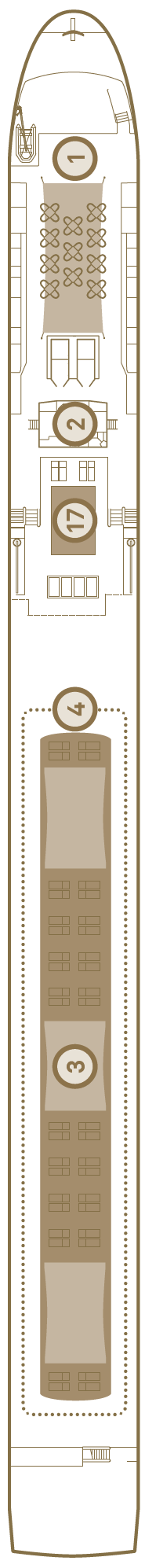 Deck plan for Sun Deck