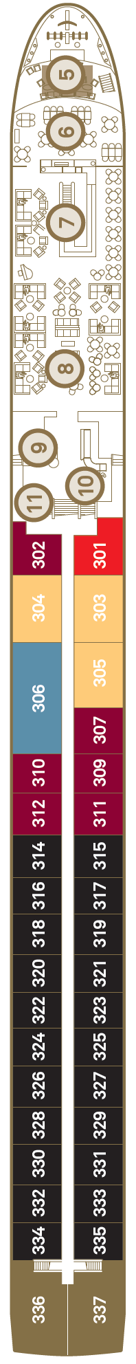 Deck plan for Diamond Deck