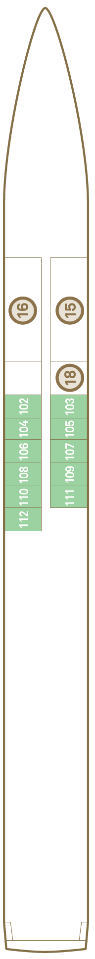 Deck plan for Jewel Deck