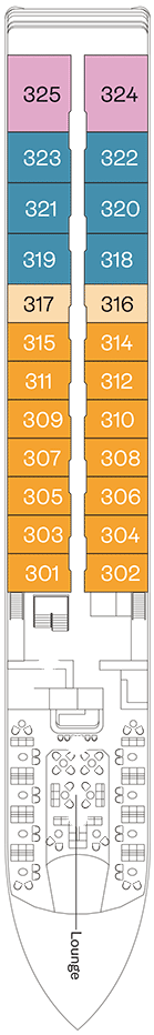Deck plan for Upper Deck