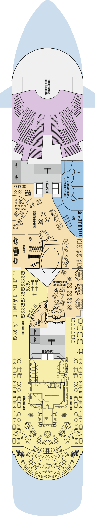 Deck plan for Deck 9