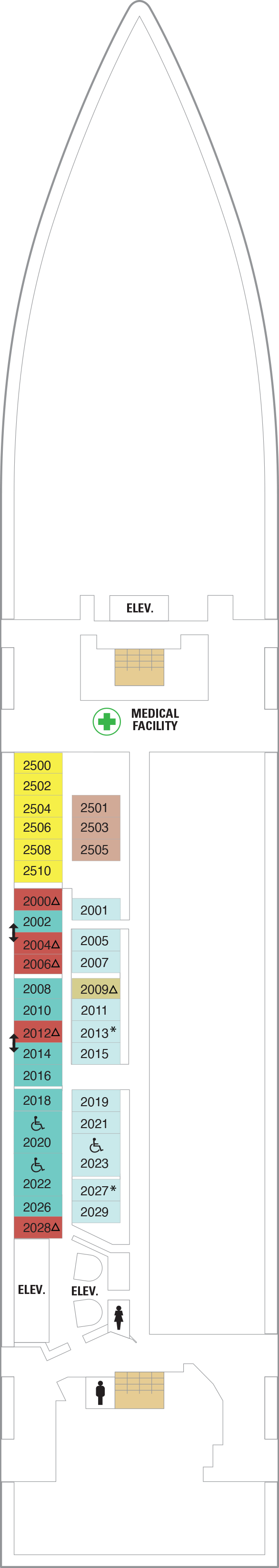 Deck plan for Deck 02