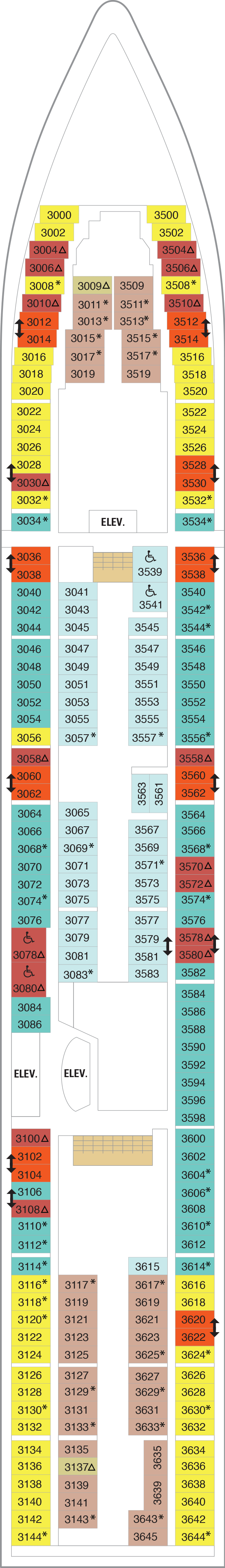 Deck plan for Deck 03