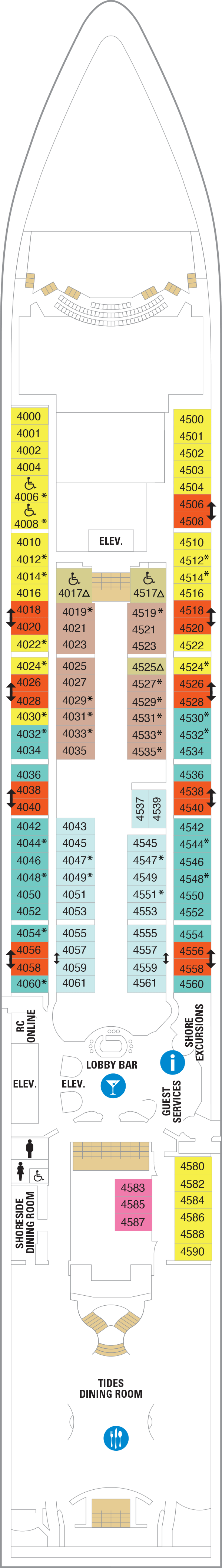 Deck plan for Deck 04