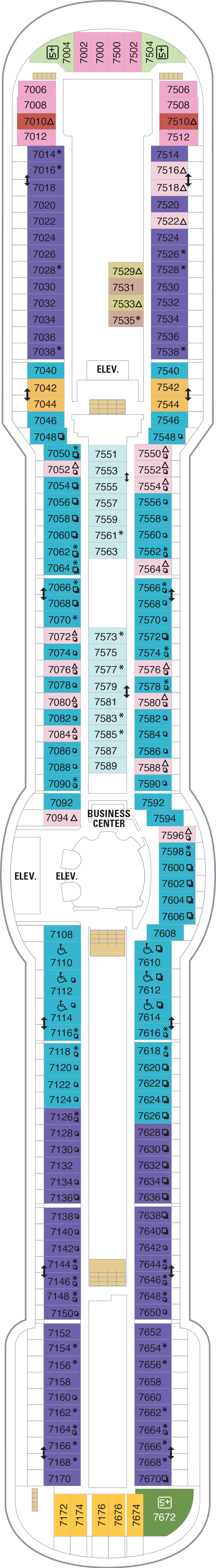 Deck plan for Deck 07