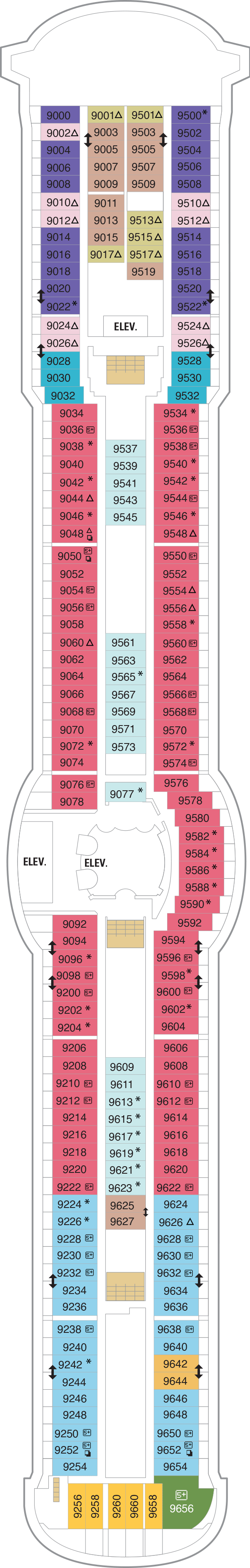 Deck plan for Deck 09