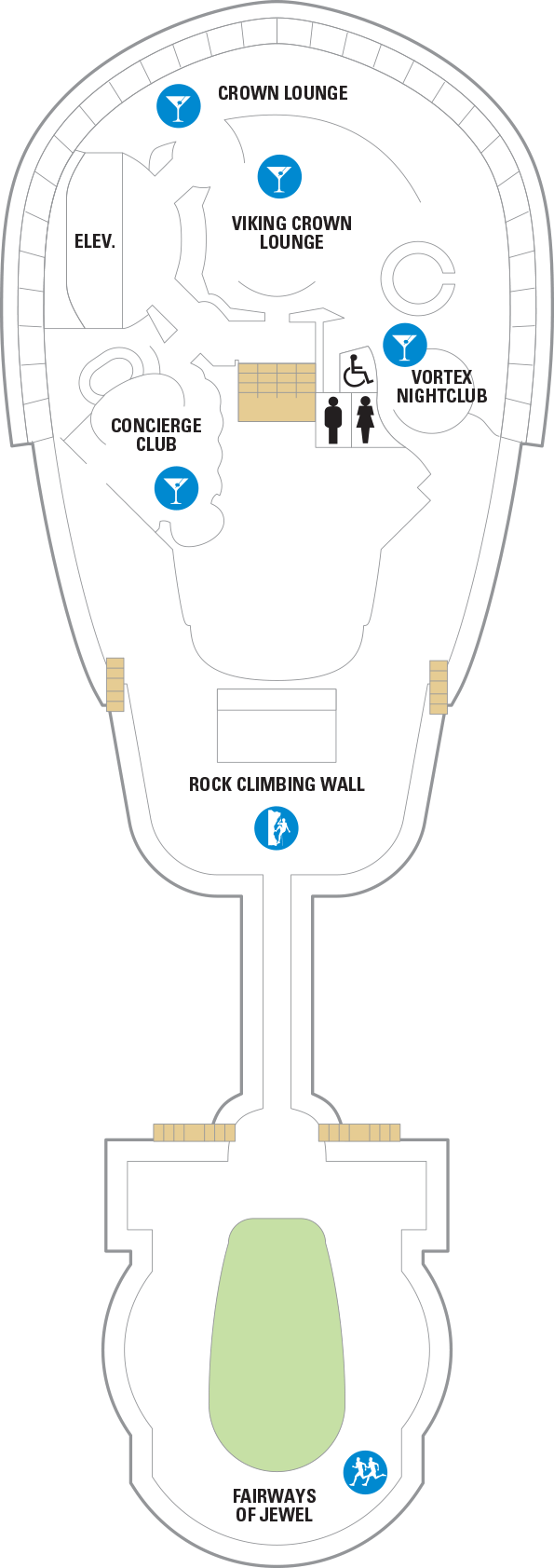 Deck plan for Deck 13