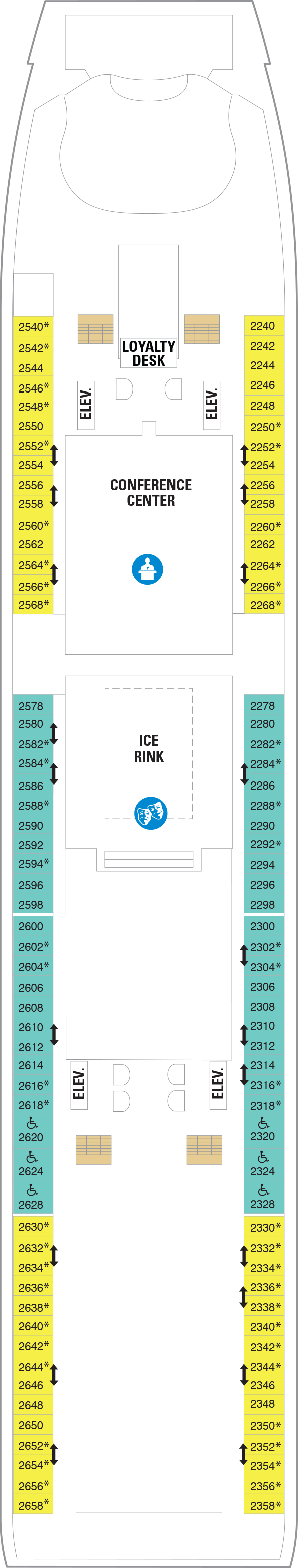 Deck plan for Deck 02
