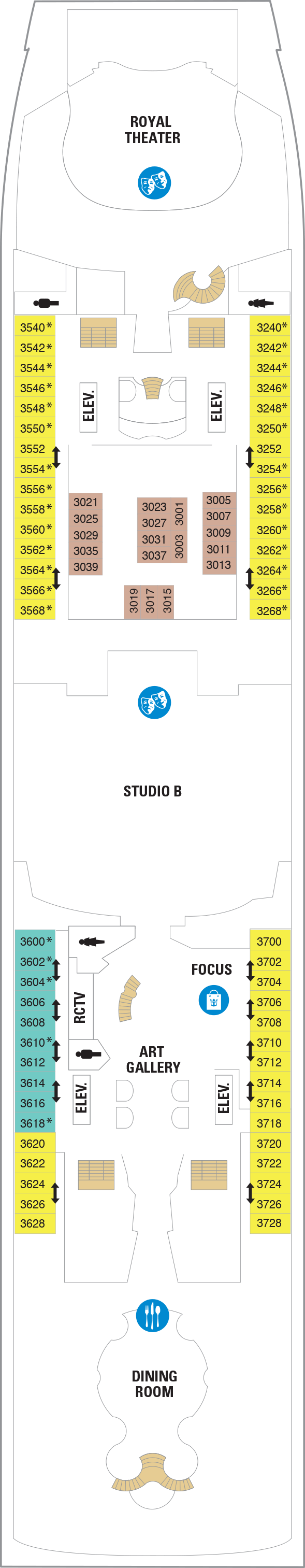 Deck plan for Deck 03
