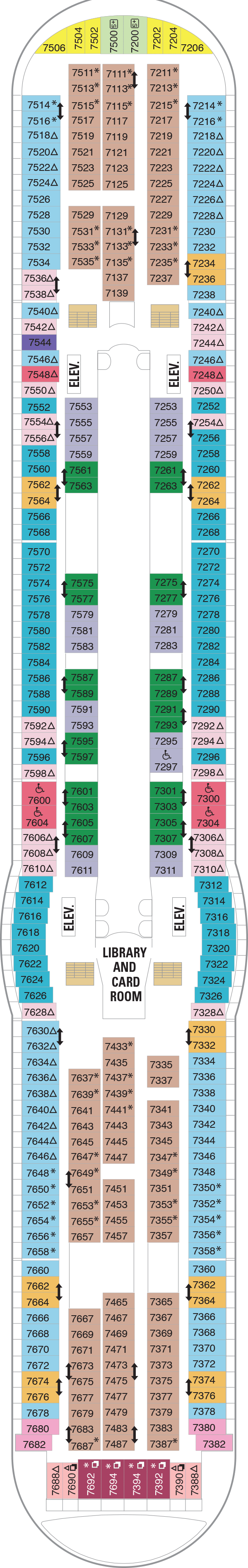 Deck plan for Deck 07