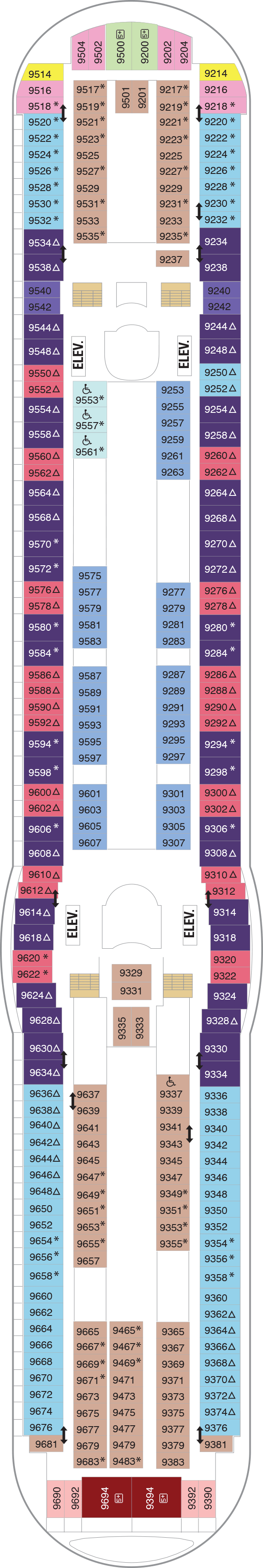 Deck plan for Deck 09