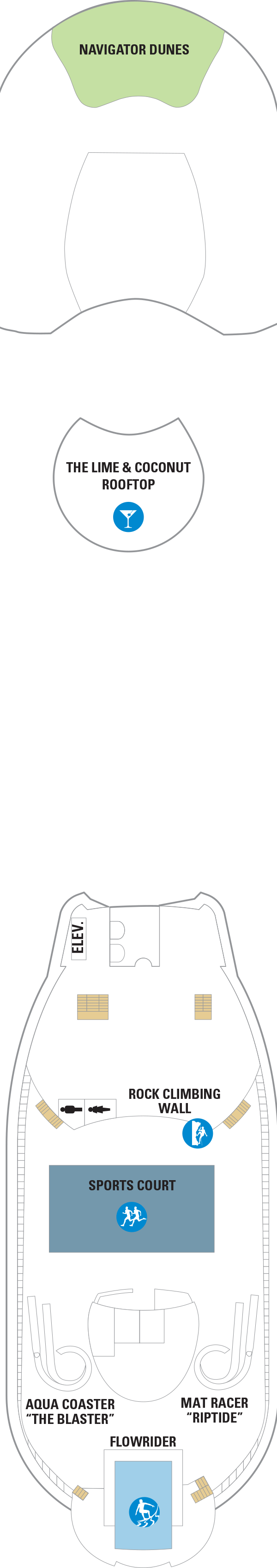 Deck plan for Deck 13
