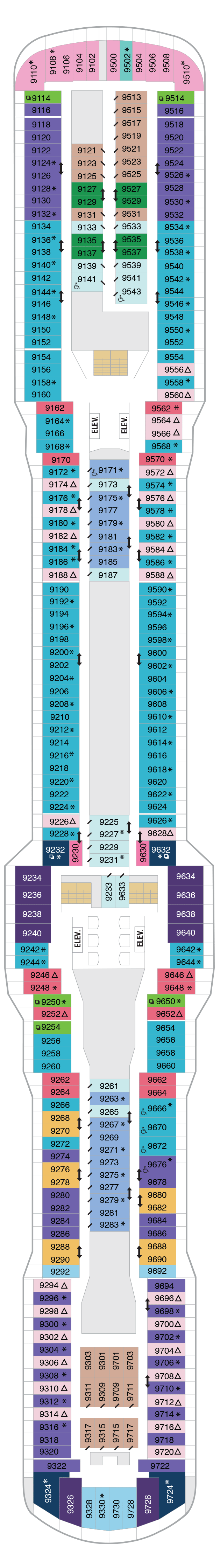 Deck plan for Deck 09
