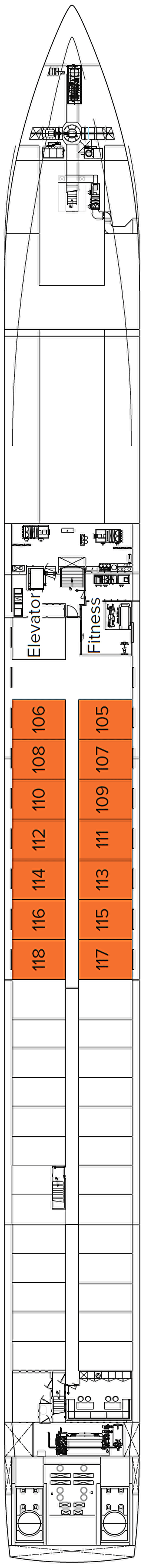 Deck plan for Lower Deck