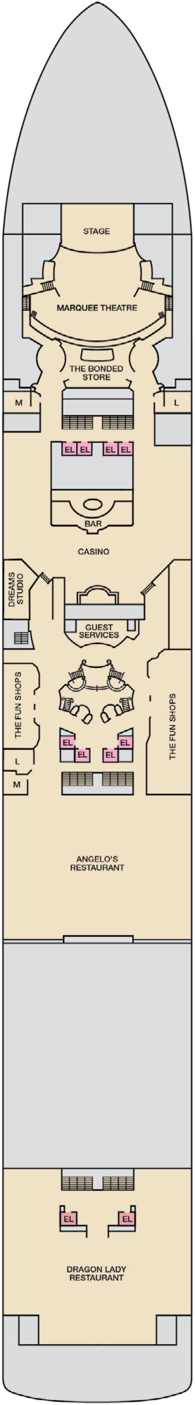 Deck plan for Deck 6