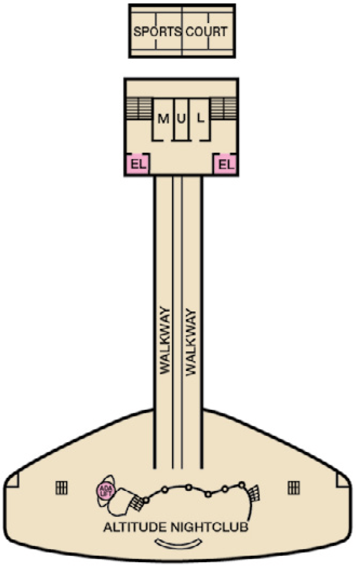Deck plan for Deck 17