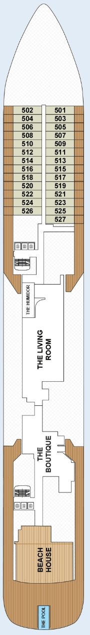 Deck plan for Deck 5