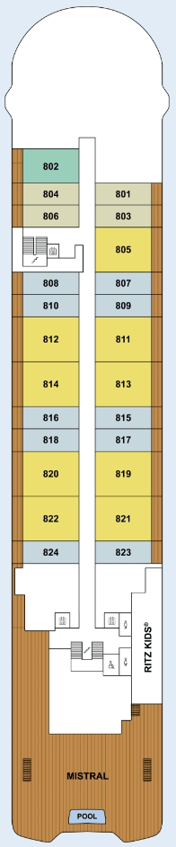 Evrima deck plan — Deck 8