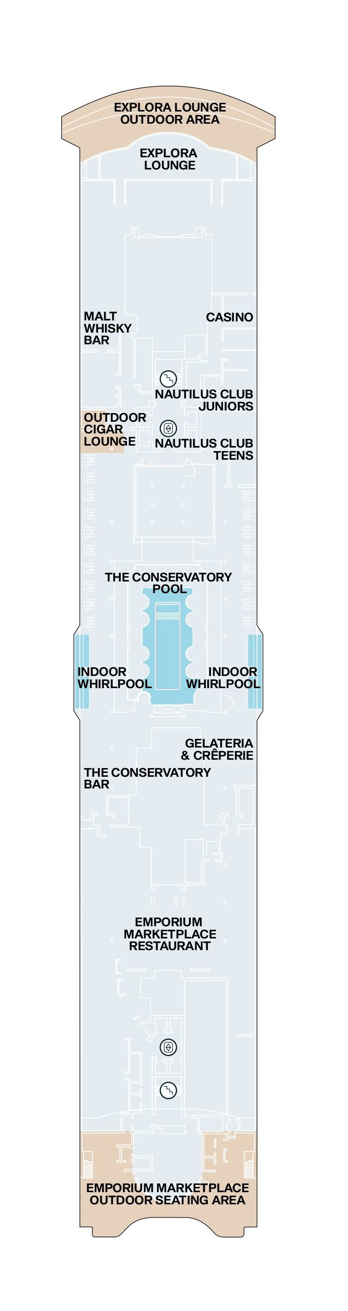 Deck plan for Deck 11