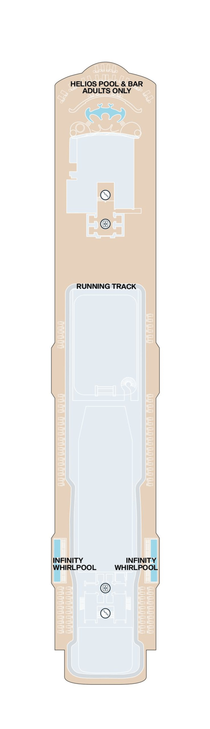 Deck plan for Deck 12