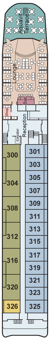 Deck plan for Upper Deck
