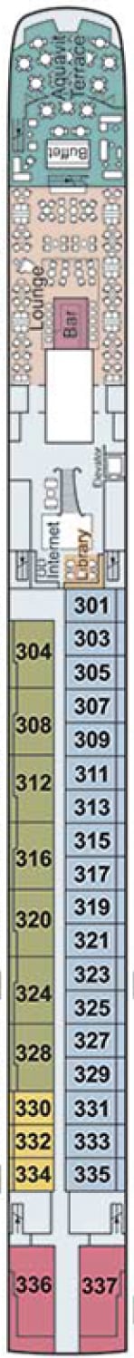 Deck plan for Upper Deck