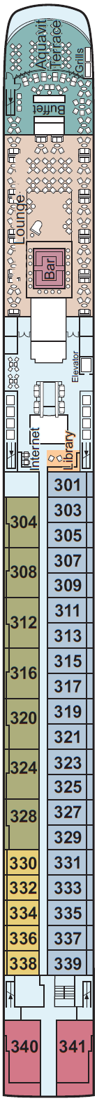 Deck plan for Upper Deck