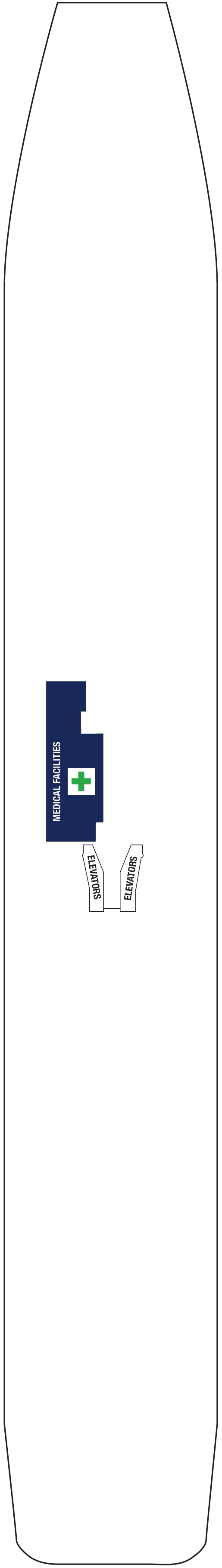 Deck plan for MEDICAL DECK 2
