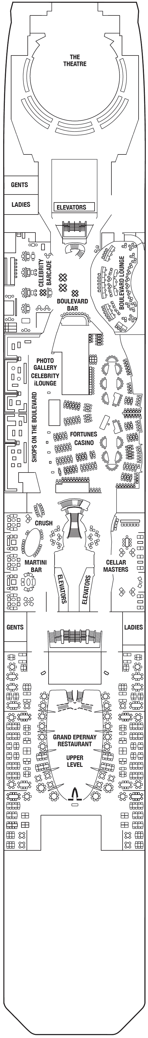 Deck plan for PROMENADE DECK 4