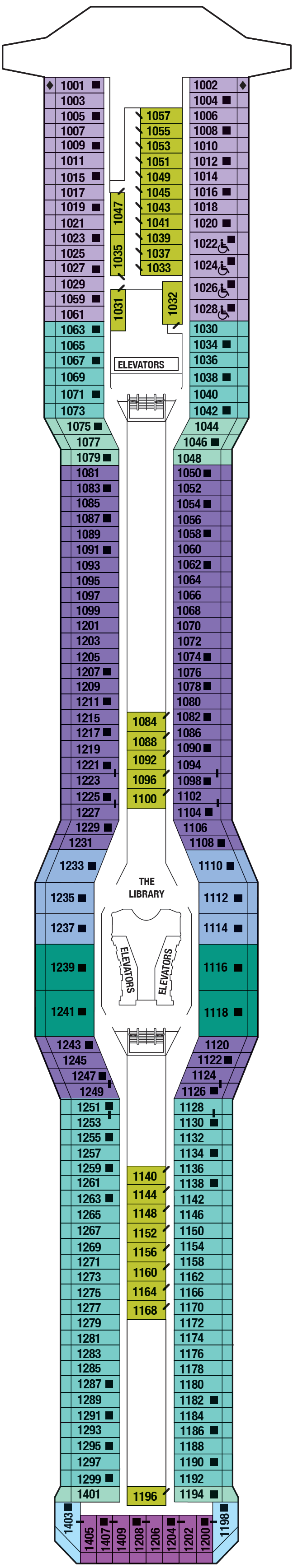 Deck plan for SKY DECK 10