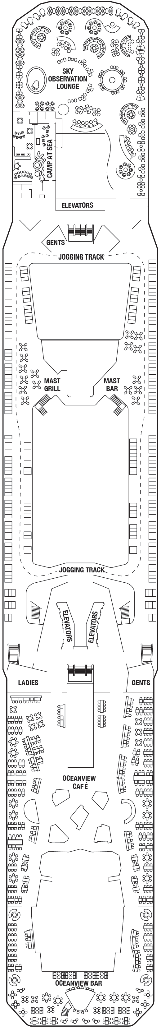 Deck plan for LIDO DECK 14