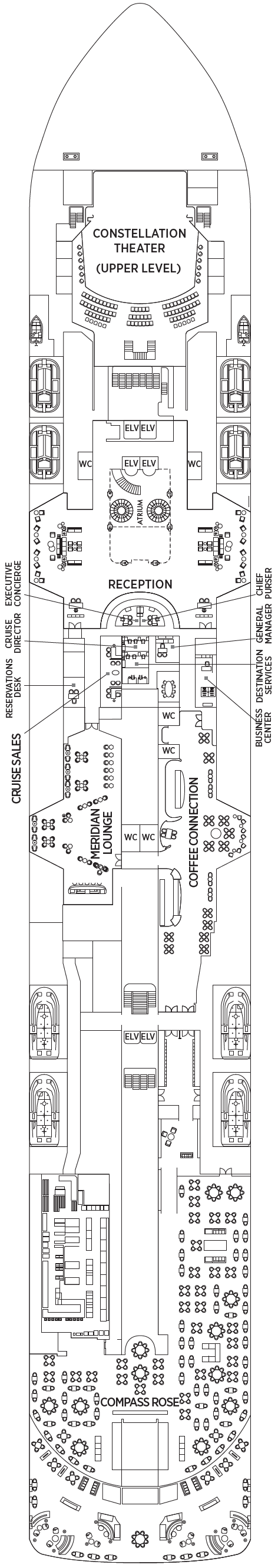 Deck plan for Deck 5